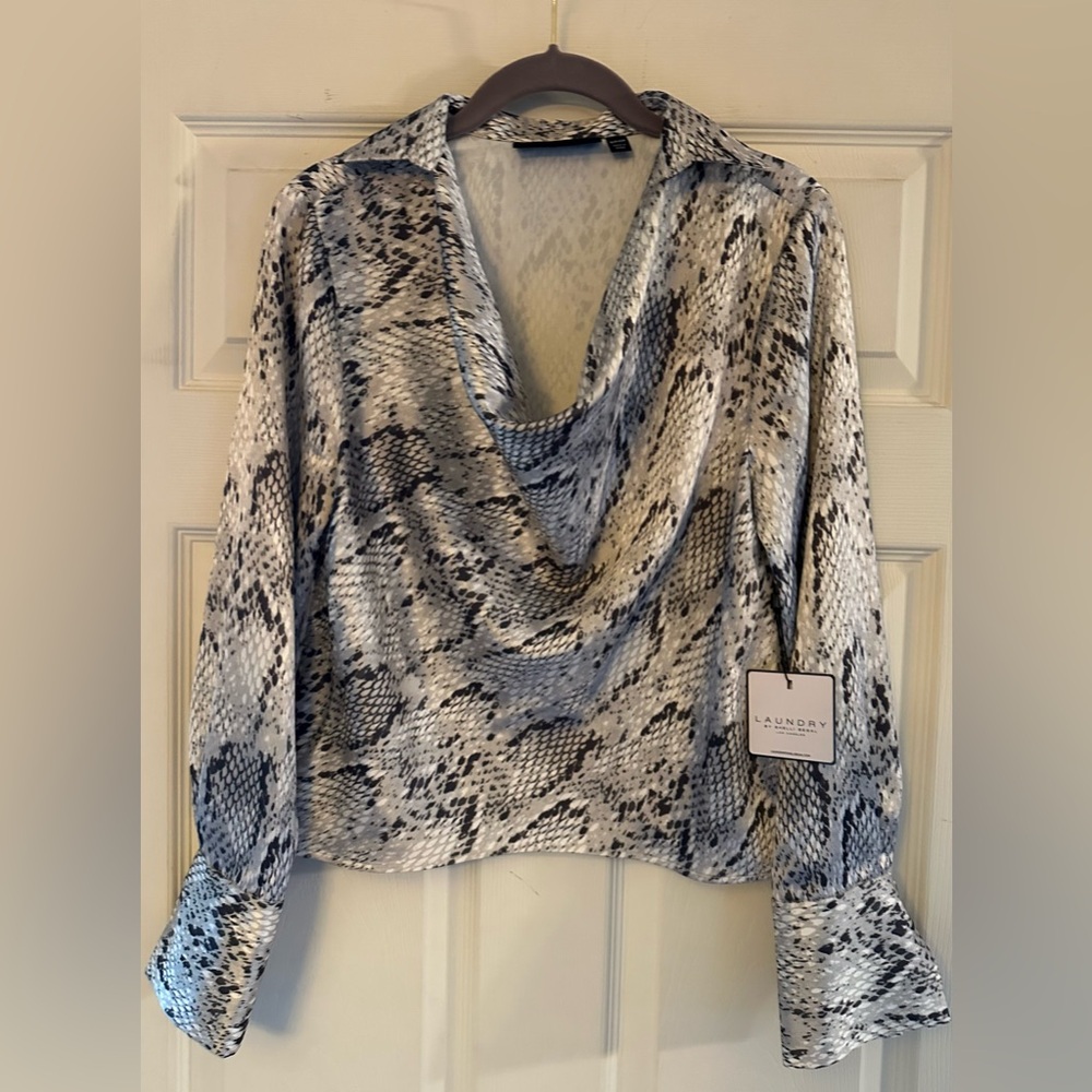 Laundry By Shelli Segal Snake Print Blouse